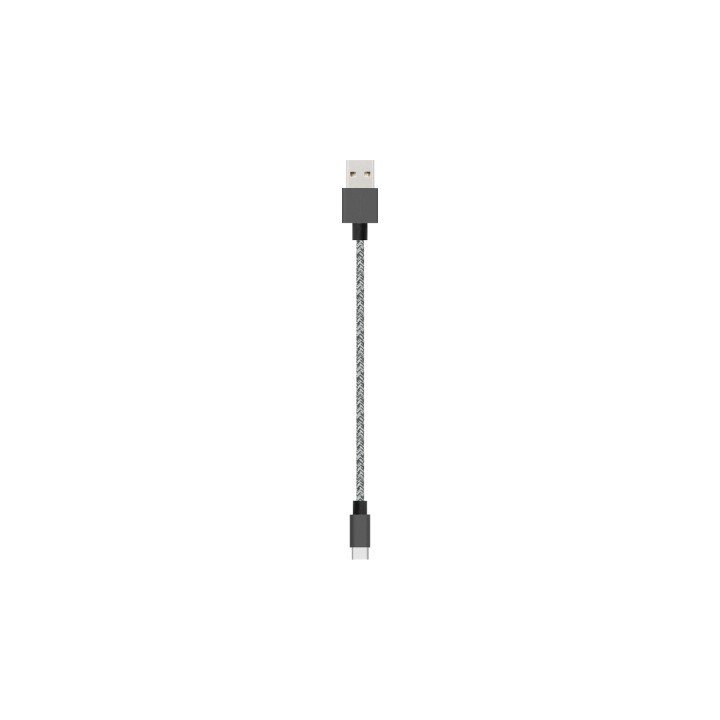 Bigben - Câble USB/USB-C 3A - Tissé 2 Mètres - Noir  - 1