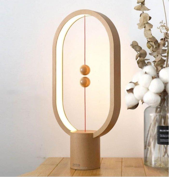 Heng - Lampe Heng Balance Elipse En Bois  - 1