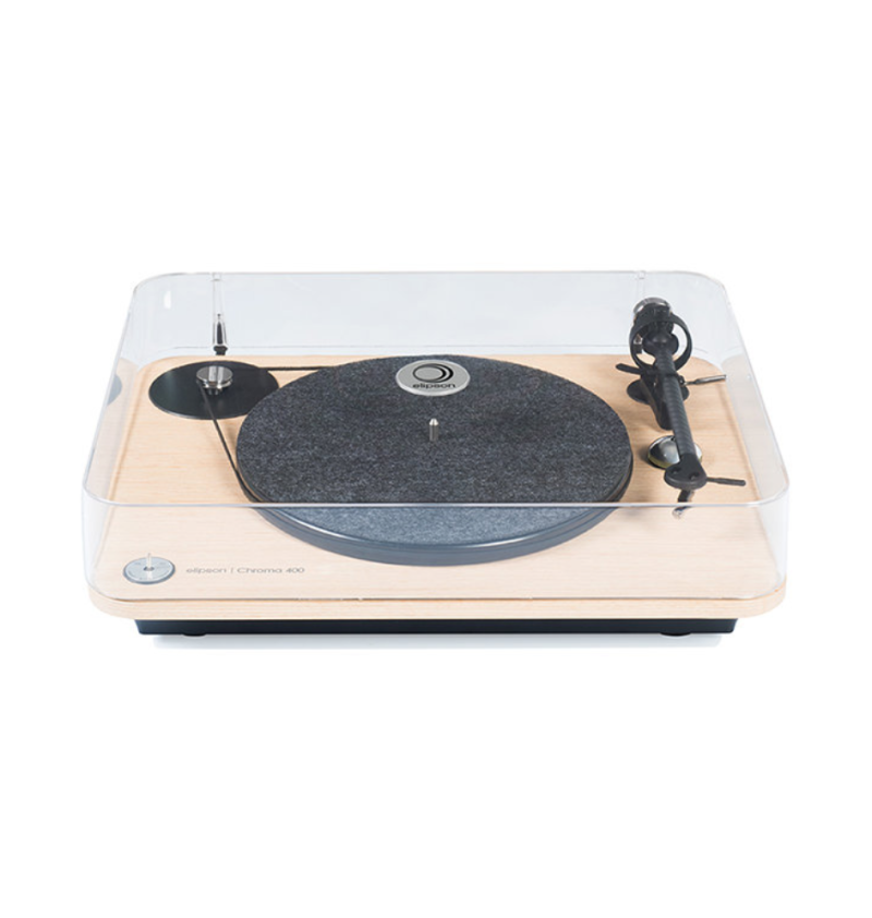 Elipson - Platine Vinyle - Chroma 400 - Bois - La platine vinyle Elipson Chroma 400 est un modèle manuel à entraînement par cour