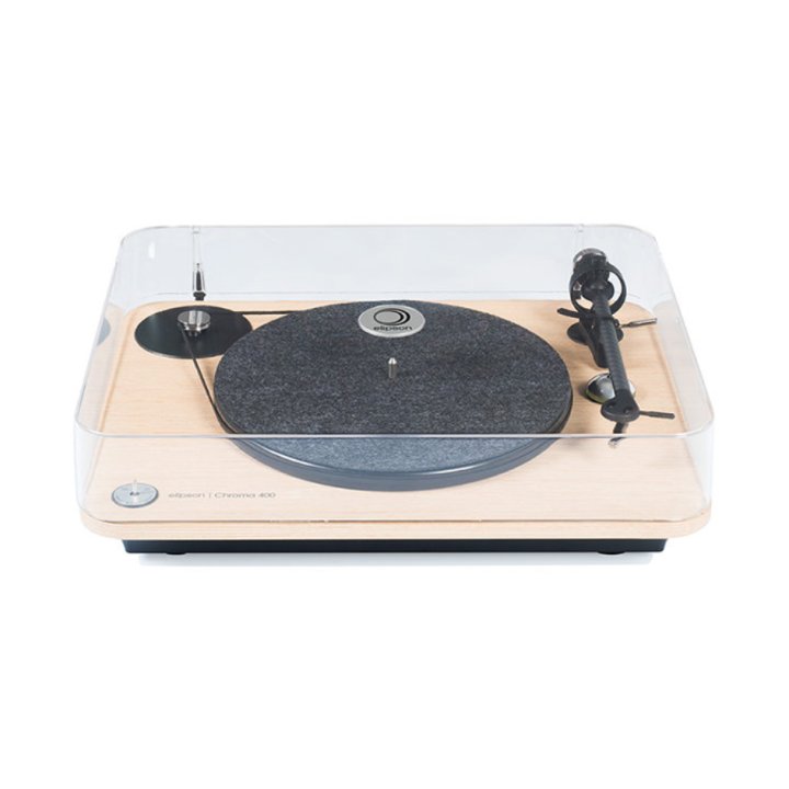 Elipson - Platine Vinyle - Chroma 400 - Bois - La platine vinyle Elipson Chroma 400 est un modèle manuel à entraînement par cour
