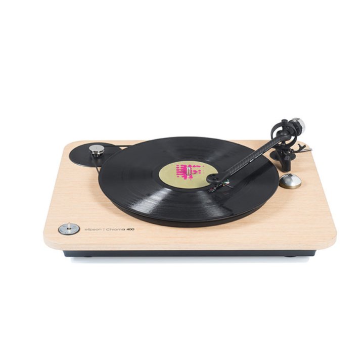 Elipson - Platine Vinyle - Chroma 400 - Bois - La platine vinyle Elipson Chroma 400 est un modèle manuel à entraînement par cour