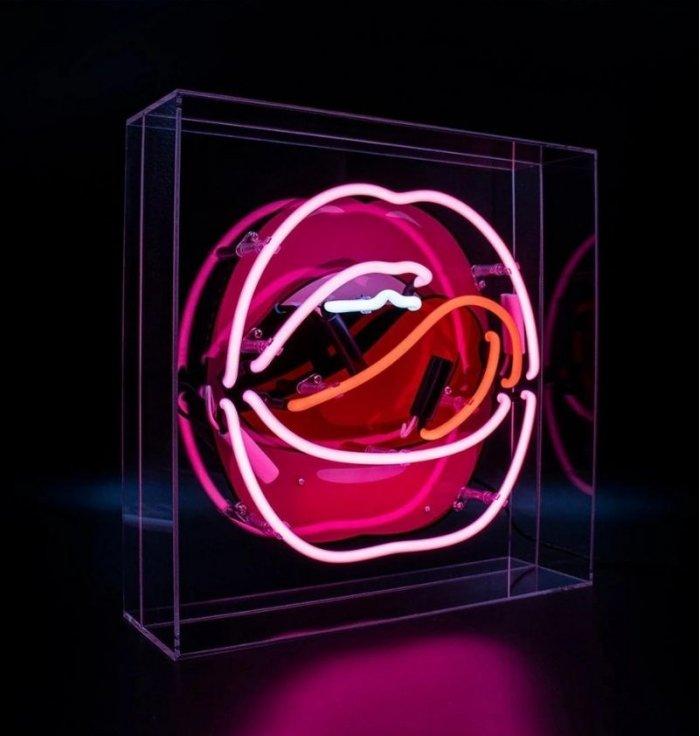 Locomocean - Box Acrylique - Mouth - La pièce d'éclairage au néon parfaite pour votre maison ou comme cadeau unique.
