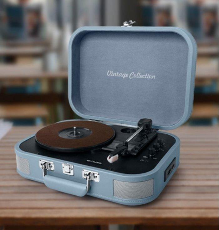 Muse - tourne disques vinyles  et enceinte bluetooth - Tourne disque avec haut-parleur intégré et bluetooth.
