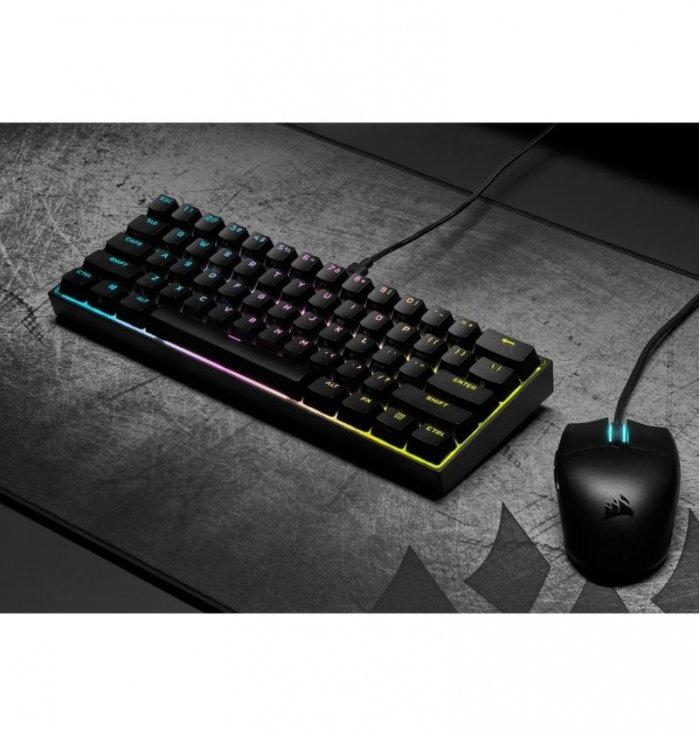 Corsair - Mini - Clavier Gaming - K65 RGB Mini - Doté de la technologie d’hyper-traitement AXON et de switchs de touche mécaniqu