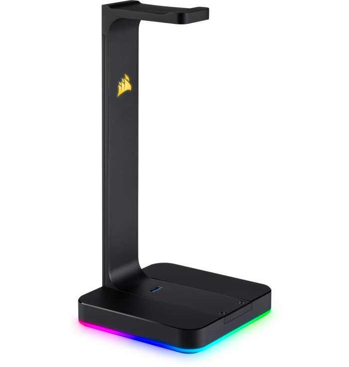 Corsair - Support Casque - ST100 RGB - Mettez en valeur votre casque avec le support haut de gamme pour casque ST100 RGB. Admire