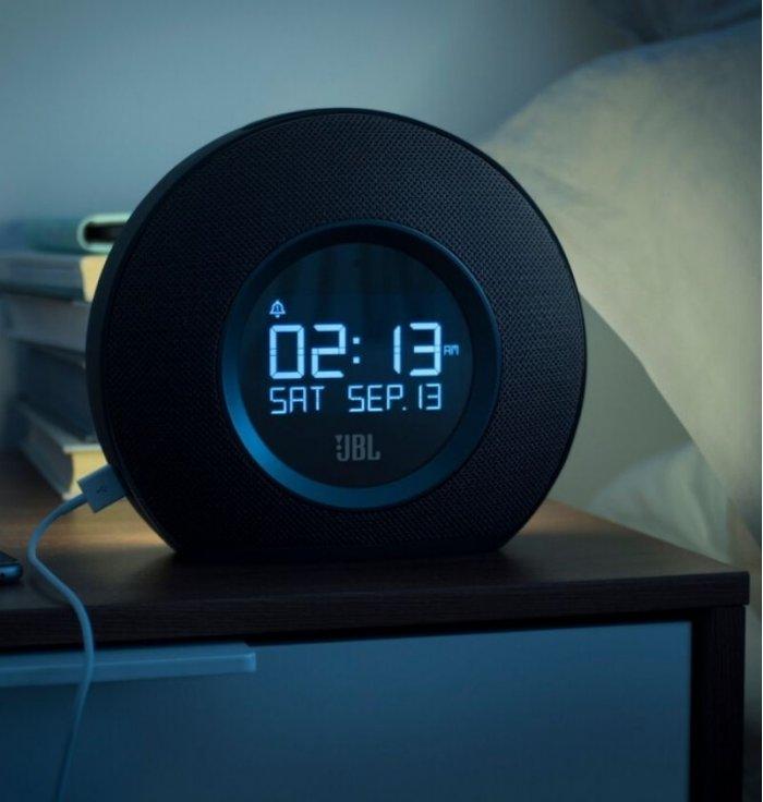 JBL - Réveil Enceinte BT - Radio DAB - Horizon 2 - Éveillez-vous en compagnie du son JBL Pro.
