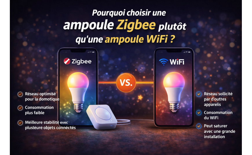 Pourquoi choisir une ampoule Zigbee plutôt qu’une ampoule WiFi ?