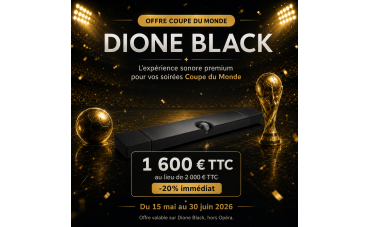 Devialet Dione Black : offre Coupe du Monde à 1 600 € TTC